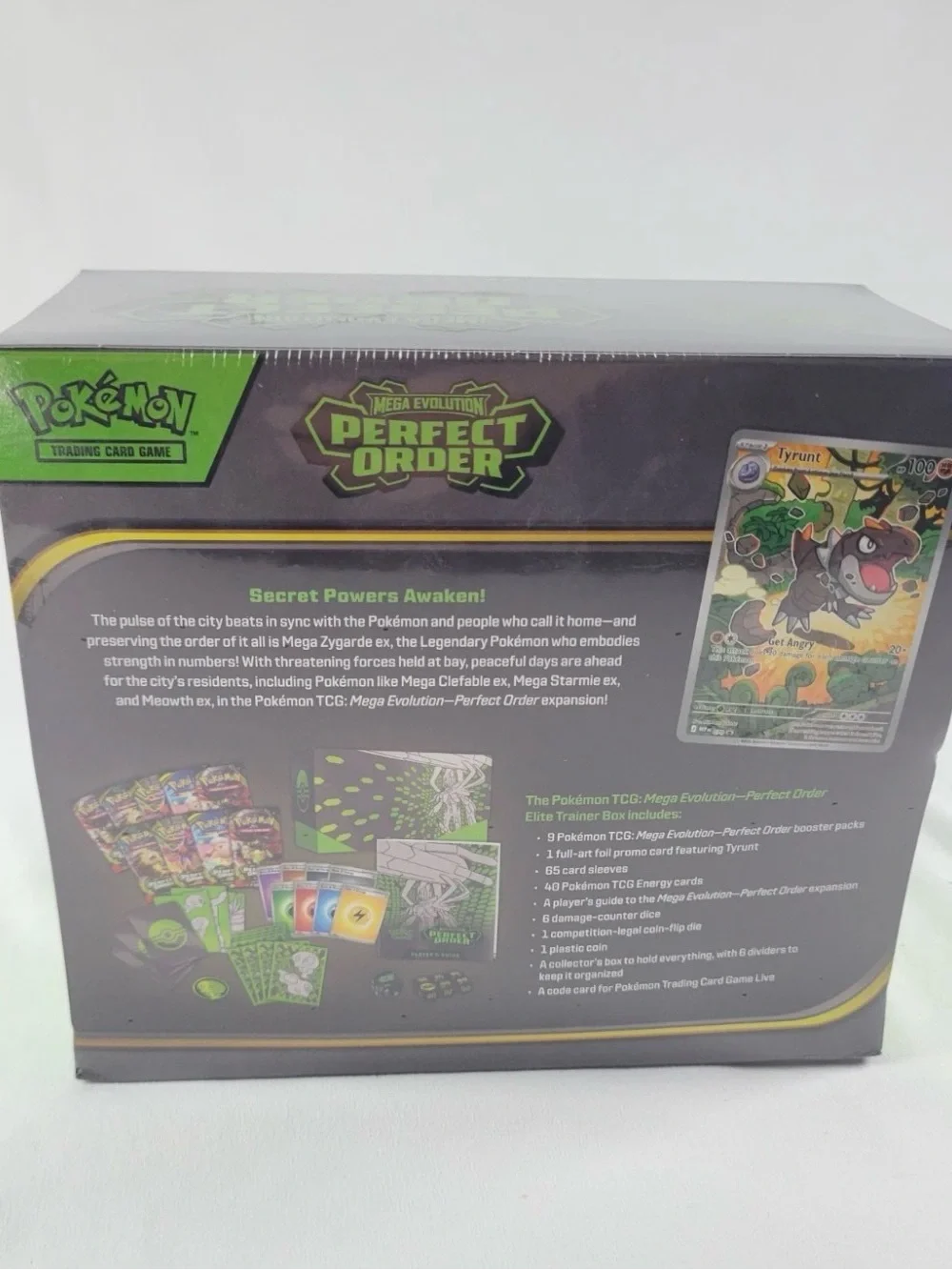 Pokemon Mega Evolution Perfect Order Elite Trainer Box‎ - Green, Black